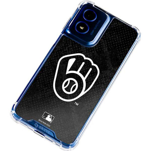 MLB Milwaukee Brewers Dark Wash Moto G 5G (2024) Clear Case