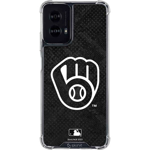 MLB Milwaukee Brewers Dark Wash Moto G Power 5G (2024) Clear Case