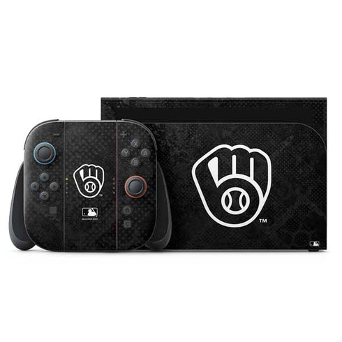MLB Milwaukee Brewers Dark Wash Nintendo Skins