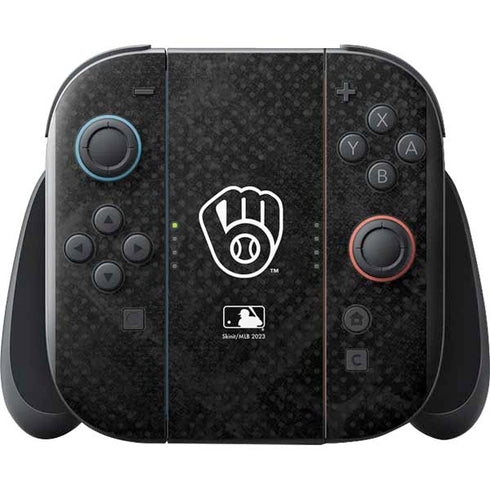 MLB Milwaukee Brewers Dark Wash Nintendo Switch 2 (2025) with Joy-Con Skin