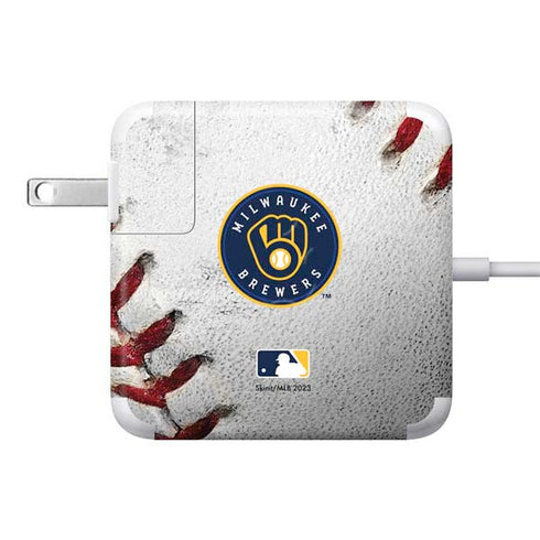 MLB Milwaukee Brewers Game Ball 85W Power Adapter (15 and 17 inch MacBook Pro Charger) Skin