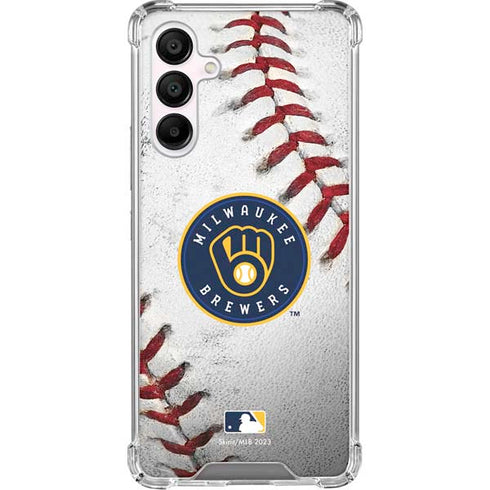 MLB Milwaukee Brewers Game Ball Galaxy A16 5G Clear Case