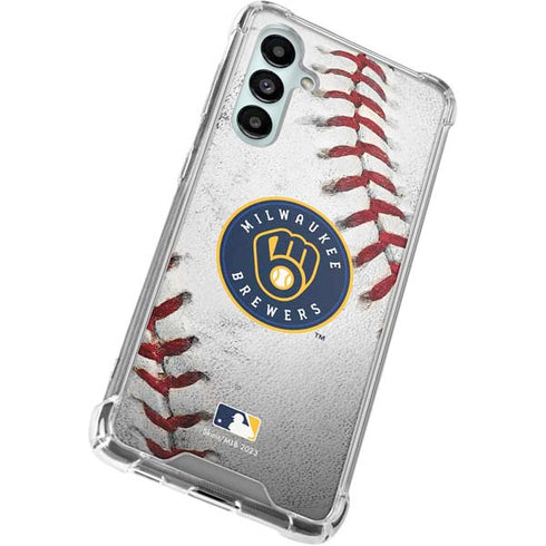 MLB Milwaukee Brewers Game Ball Galaxy A16 5G Clear Case
