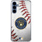 MLB Milwaukee Brewers Game Ball Galaxy A55 5G Clear Case