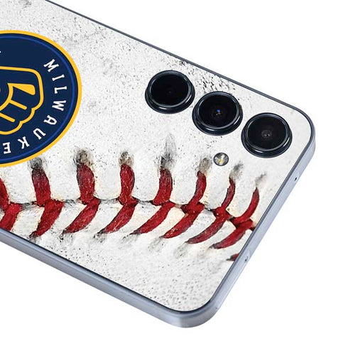 MLB Milwaukee Brewers Game Ball Galaxy A55 5G Skin