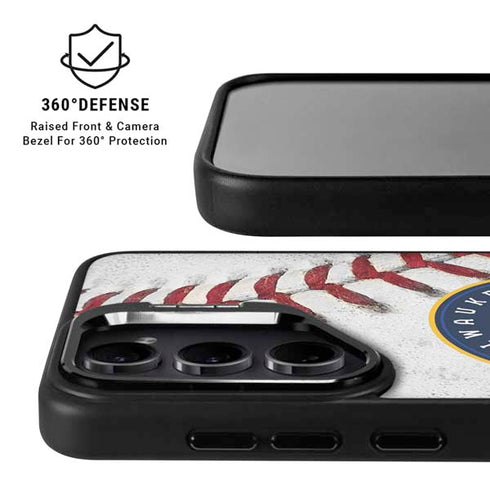 MLB Milwaukee Brewers Game Ball Galaxy S25 Kickstand Case