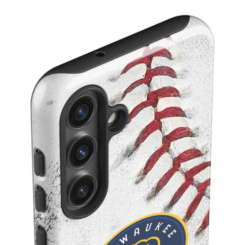 MLB Milwaukee Brewers Game Ball Galaxy S25 Plus Impact Case