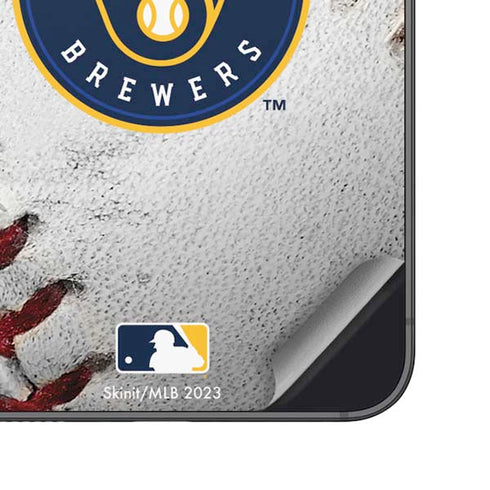 MLB Milwaukee Brewers Game Ball Galaxy S25 Plus Skin