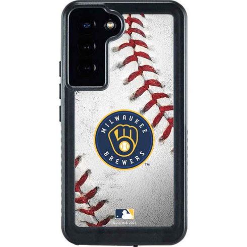 MLB Milwaukee Brewers Game Ball Galaxy S24 Plus Waterproof Case