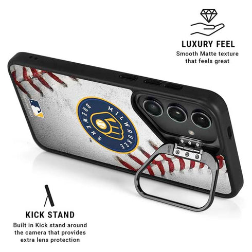 MLB Milwaukee Brewers Game Ball Galaxy S24 Ultra Kickstand Case