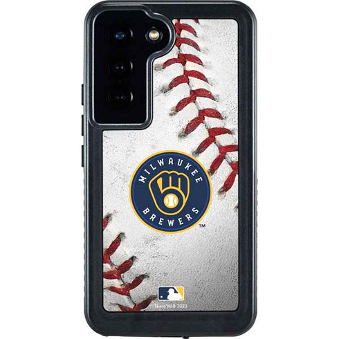 MLB Milwaukee Brewers Game Ball Galaxy S24 Waterproof Case