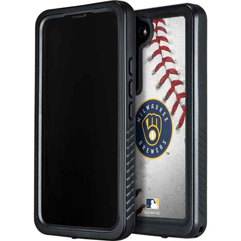 MLB Milwaukee Brewers Game Ball Galaxy S24 Waterproof Case