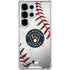 MLB Milwaukee Brewers Game Ball Galaxy S25 Ultra Clear Case