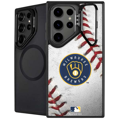 MLB Milwaukee Brewers Game Ball Galaxy S26 Ultra Kickstand Case