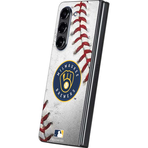 MLB Milwaukee Brewers Game Ball Galaxy Z Fold5 5G Skin