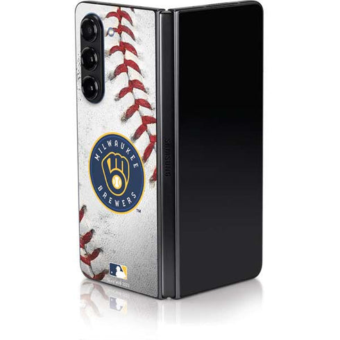 MLB Milwaukee Brewers Game Ball Galaxy Z Fold5 5G Skin