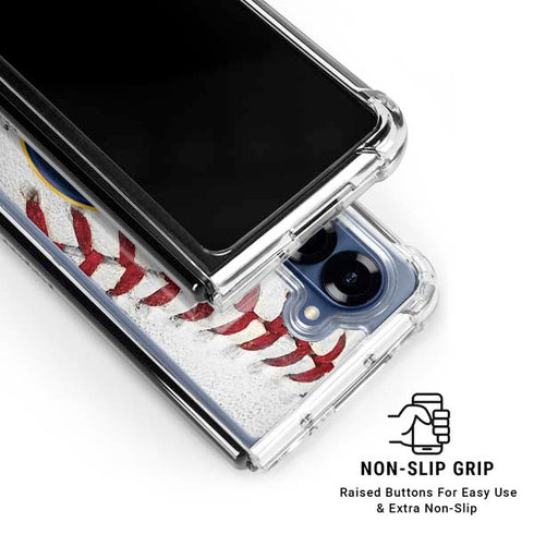 MLB Milwaukee Brewers Game Ball Galaxy Z Fold6 Clear Case