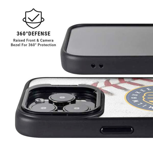 MLB Milwaukee Brewers Game Ball iPhone 13 Pro Kickstand Case