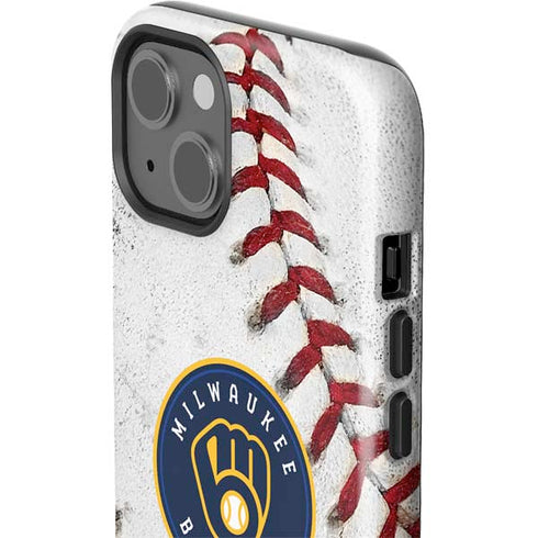 MLB Milwaukee Brewers Game Ball iPhone 15 Impact Case