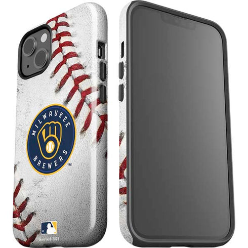 MLB Milwaukee Brewers Game Ball iPhone 15 Impact Case