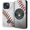 MLB Milwaukee Brewers Game Ball iPhone 15 Plus Folio Case