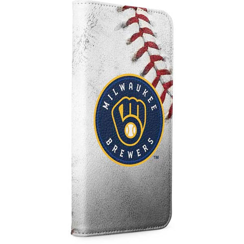 MLB Milwaukee Brewers Game Ball iPhone 15 Pro Folio Case