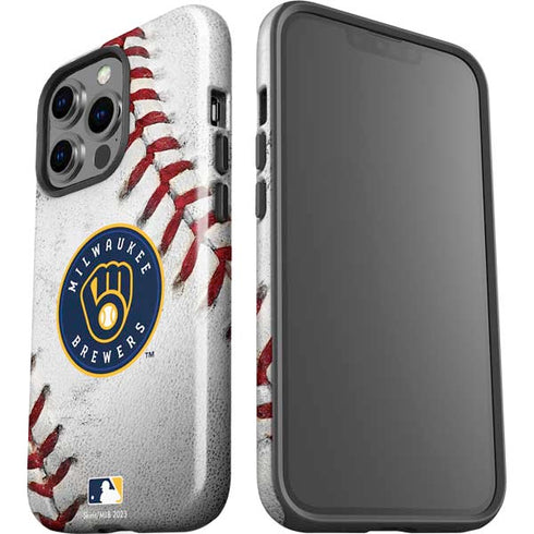MLB Milwaukee Brewers Game Ball iPhone 15 Pro Impact Case