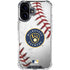MLB Milwaukee Brewers Game Ball iPhone 16 Clear Case