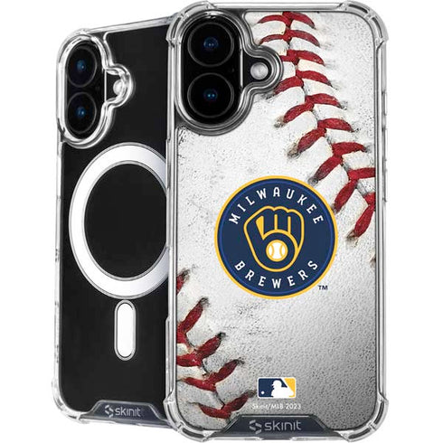 MLB Milwaukee Brewers Game Ball iPhone 16 MagSafe Case