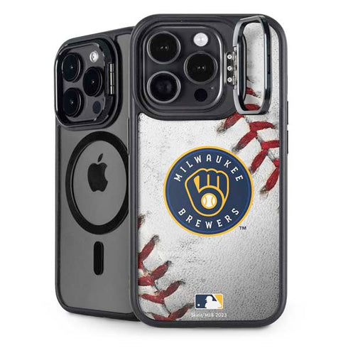 MLB Milwaukee Brewers Game Ball iPhone 16 Pro Kickstand Case