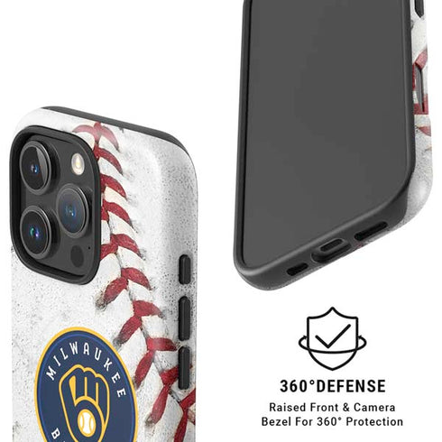 MLB Milwaukee Brewers Game Ball iPhone 16 Pro Magsafe Impact Case
