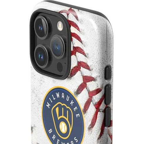 MLB Milwaukee Brewers Game Ball iPhone 16 Pro Max Impact Case