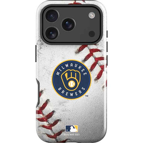 MLB Milwaukee Brewers Game Ball iPhone 18 Pro Impact Case
