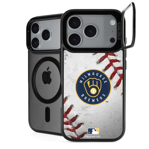 MLB Milwaukee Brewers Game Ball iPhone 18 Pro Kickstand Case