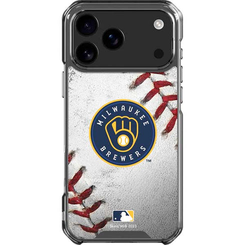 MLB Milwaukee Brewers Game Ball iPhone 18 Pro Max Clear Case