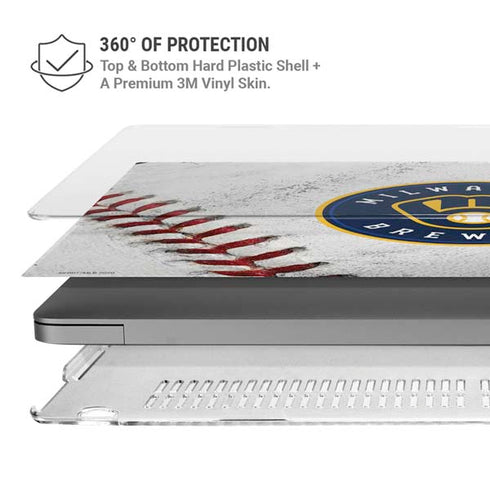 MLB Milwaukee Brewers Game Ball MacBook Pro 14in (2021-24) Case plus Skin