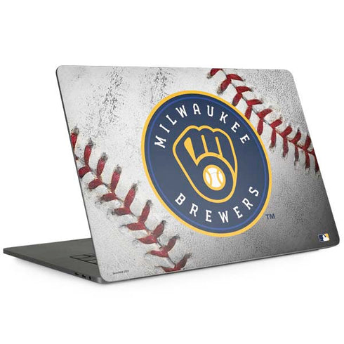 MLB Milwaukee Brewers Game Ball MacBook Skins