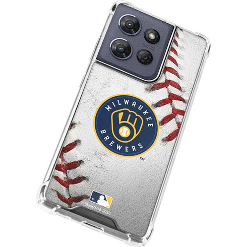 MLB Milwaukee Brewers Game Ball Moto G Stylus 5G (2025) Clear Case