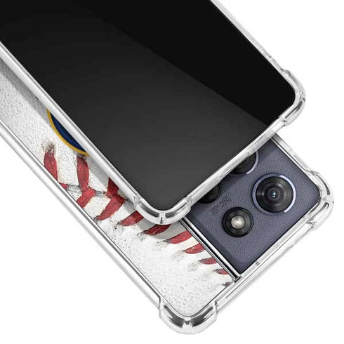 MLB Milwaukee Brewers Game Ball Moto G Stylus 5G (2025) Clear Case