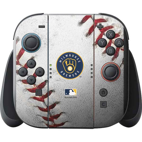 MLB Milwaukee Brewers Game Ball Nintendo Switch 2 (2025) with Joy-Con Skin