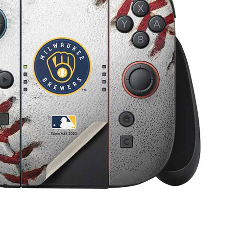 MLB Milwaukee Brewers Game Ball Nintendo Switch 2 (2025) Joy-Con Controller Skin