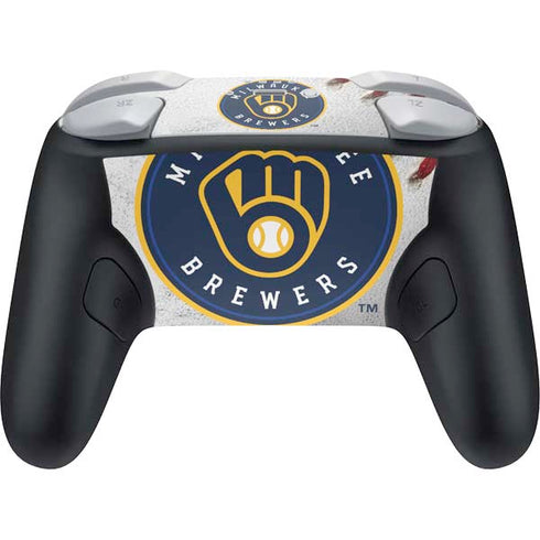 MLB Milwaukee Brewers Game Ball Nintendo Switch 2 (2025) Pro Controller Skin