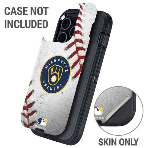 MLB Milwaukee Brewers Game Ball Otterbox Defender iPhone Skin