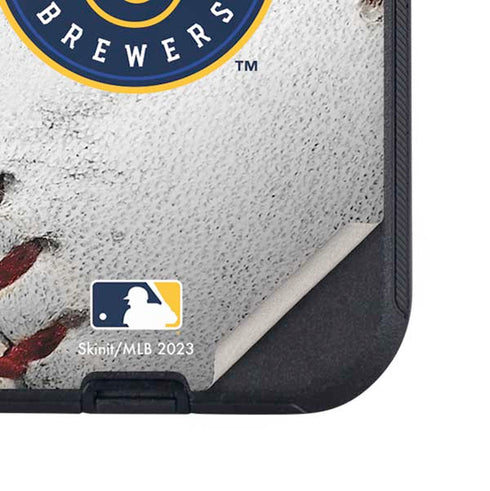 MLB Milwaukee Brewers Game Ball Otterbox Defender iPhone Skin