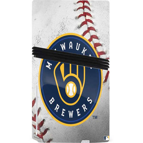 MLB Milwaukee Brewers Game Ball PS5 Pro Disk Console Skin