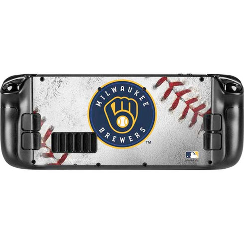 MLB Milwaukee Brewers Game Ball Steam Deck Handheld Gaming Computer OLED Skin