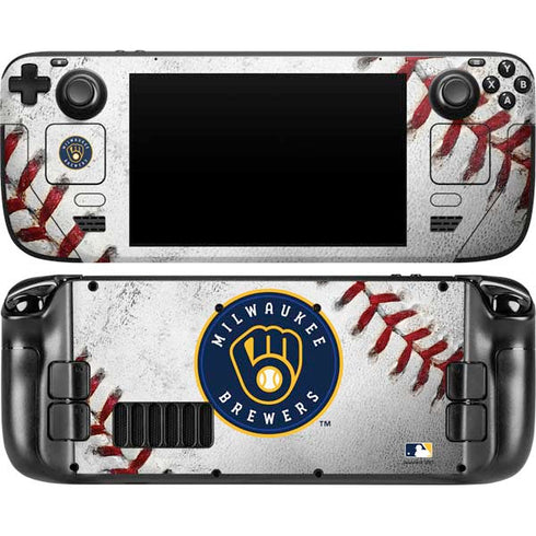 MLB Milwaukee Brewers Game Ball Steam Deck Handheld Gaming Computer Skin