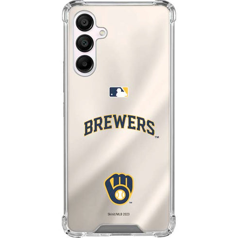 MLB Milwaukee Brewers Home Jersey Galaxy A16 5G Clear Case