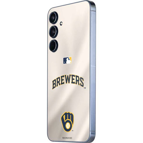 MLB Milwaukee Brewers Home Jersey Galaxy A35 5G Skin