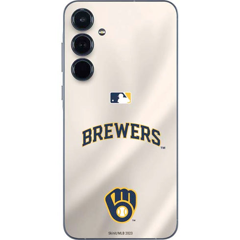 MLB Milwaukee Brewers Home Jersey Galaxy A36 5G Skin